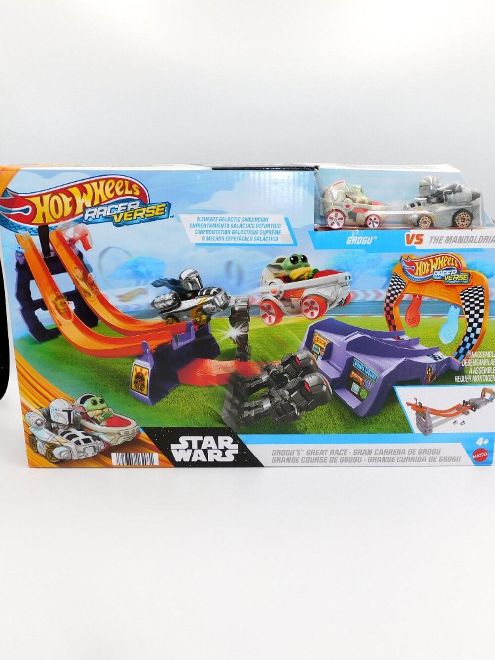 Star Wars Hot Wheels Racer Verse Grogu Mandalorian Din Djarin Baby Yoda NEW